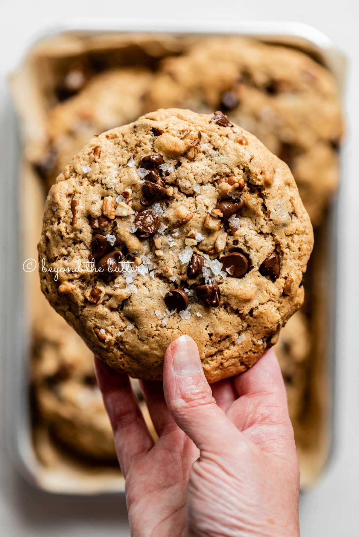 Almond Butter Cookies with Chocolate Chips and Pecans