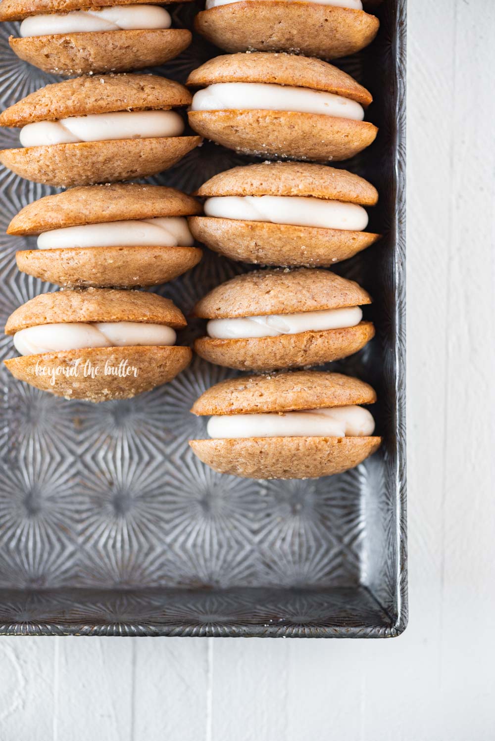Apple Cider Whoopie Pies with Caramel Frosting