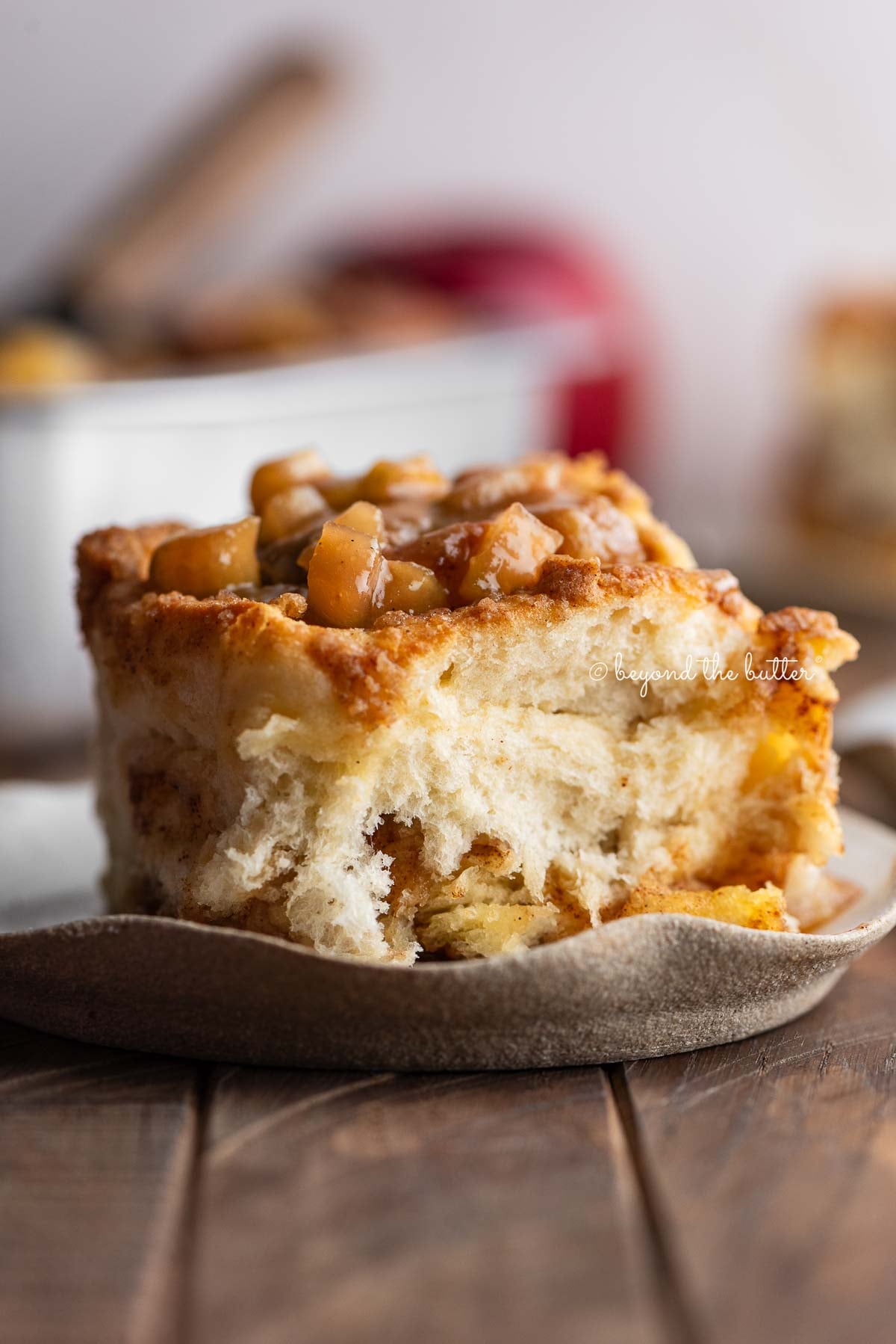 Fluffy Apple Cinnamon Rolls with Caramel Glaze