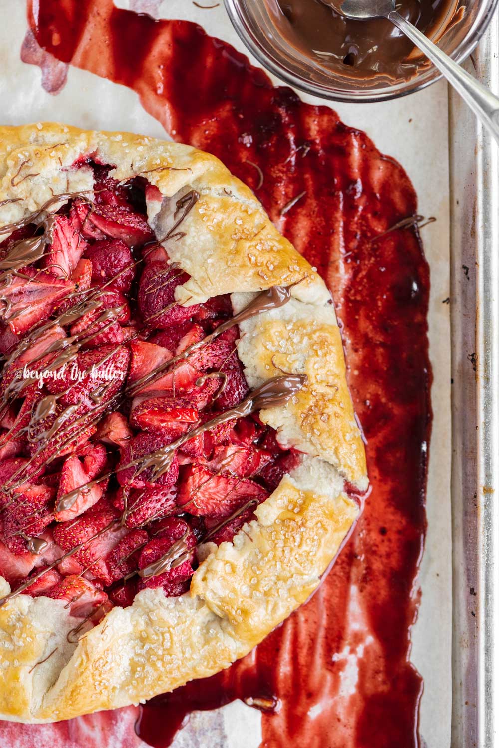 Strawberry Raspberry Nutella Galette