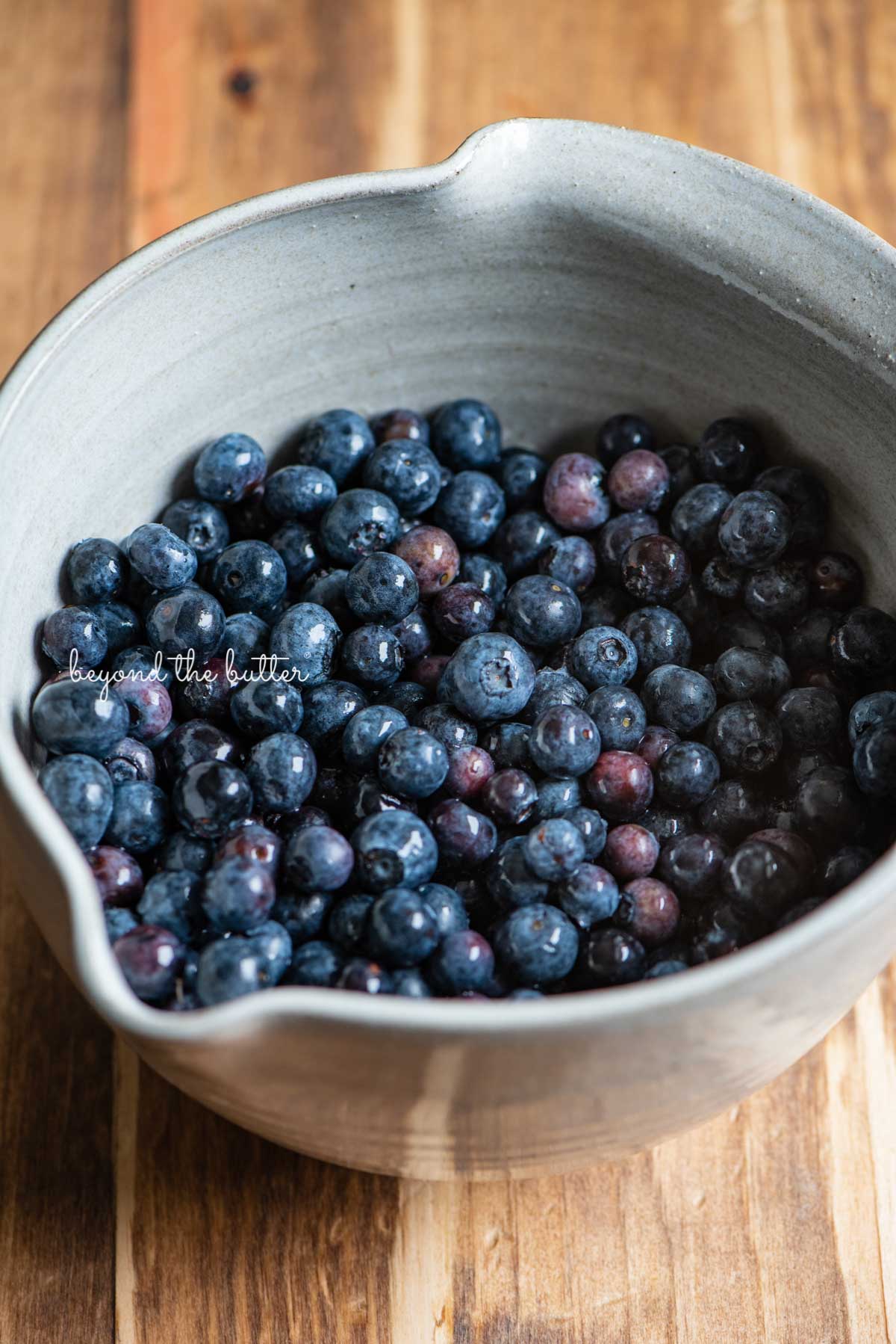 Ceramic bowl full of freshly rinsed blueberries | © Luyiz®