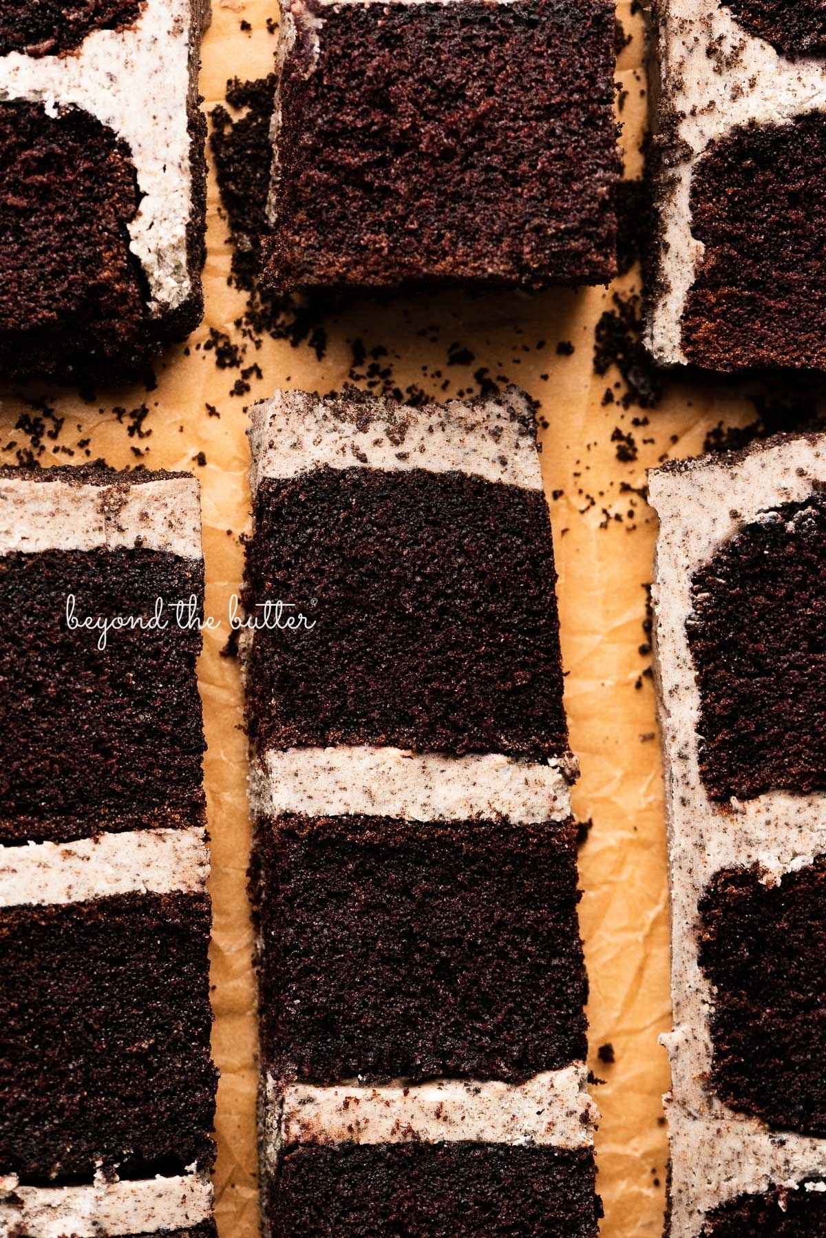 Moist Chocolate Layer Cake with Oreo Frosting