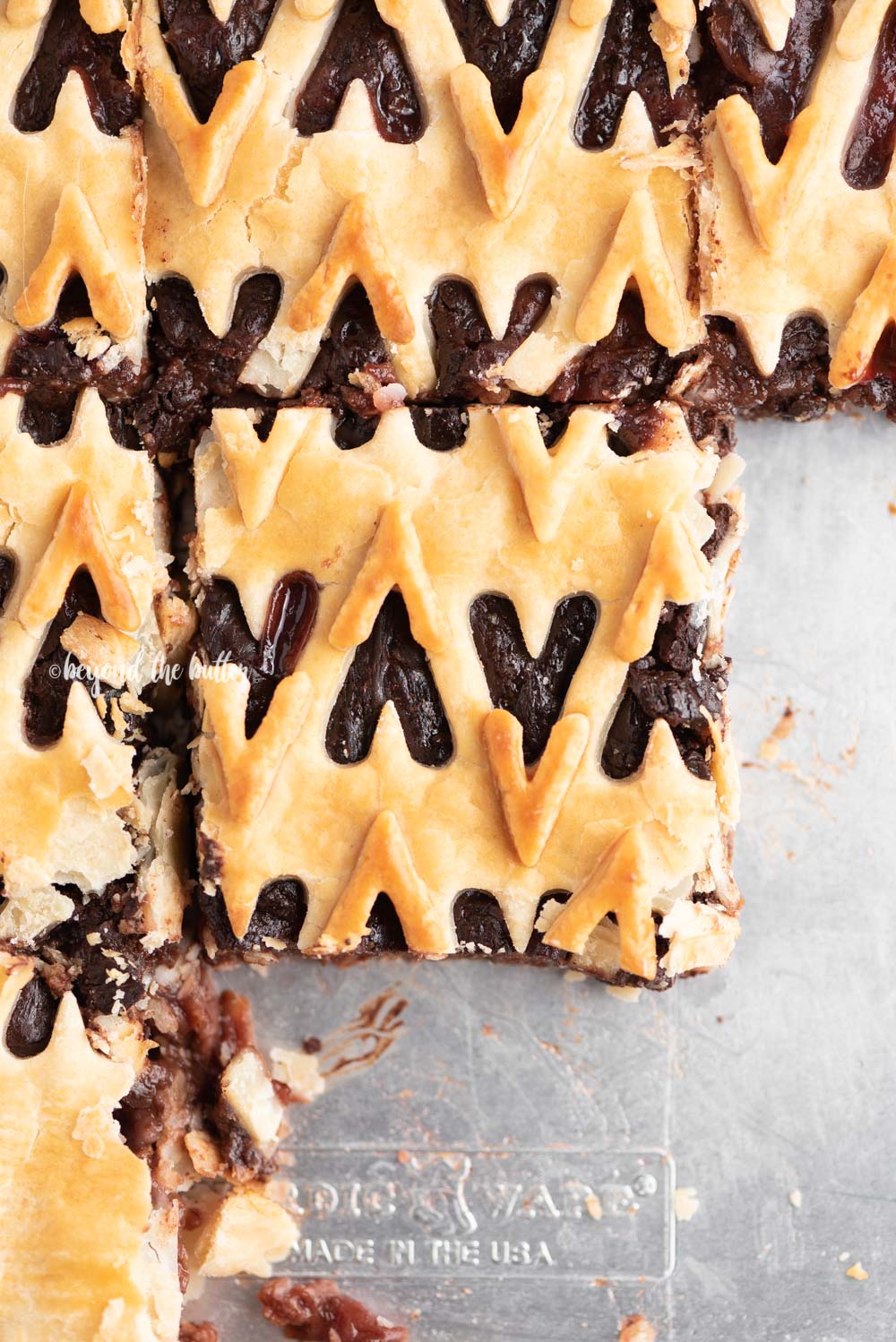 Chocolate Cherry Bourbon Slab Pie recipe | All Images © Luyiz, LLC