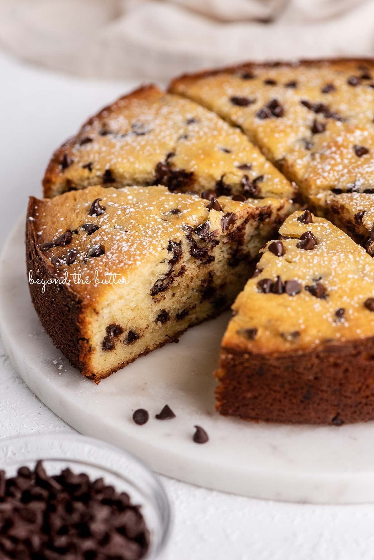 Creamy Ricotta Cake Loaded with Mini Chocolate Chips