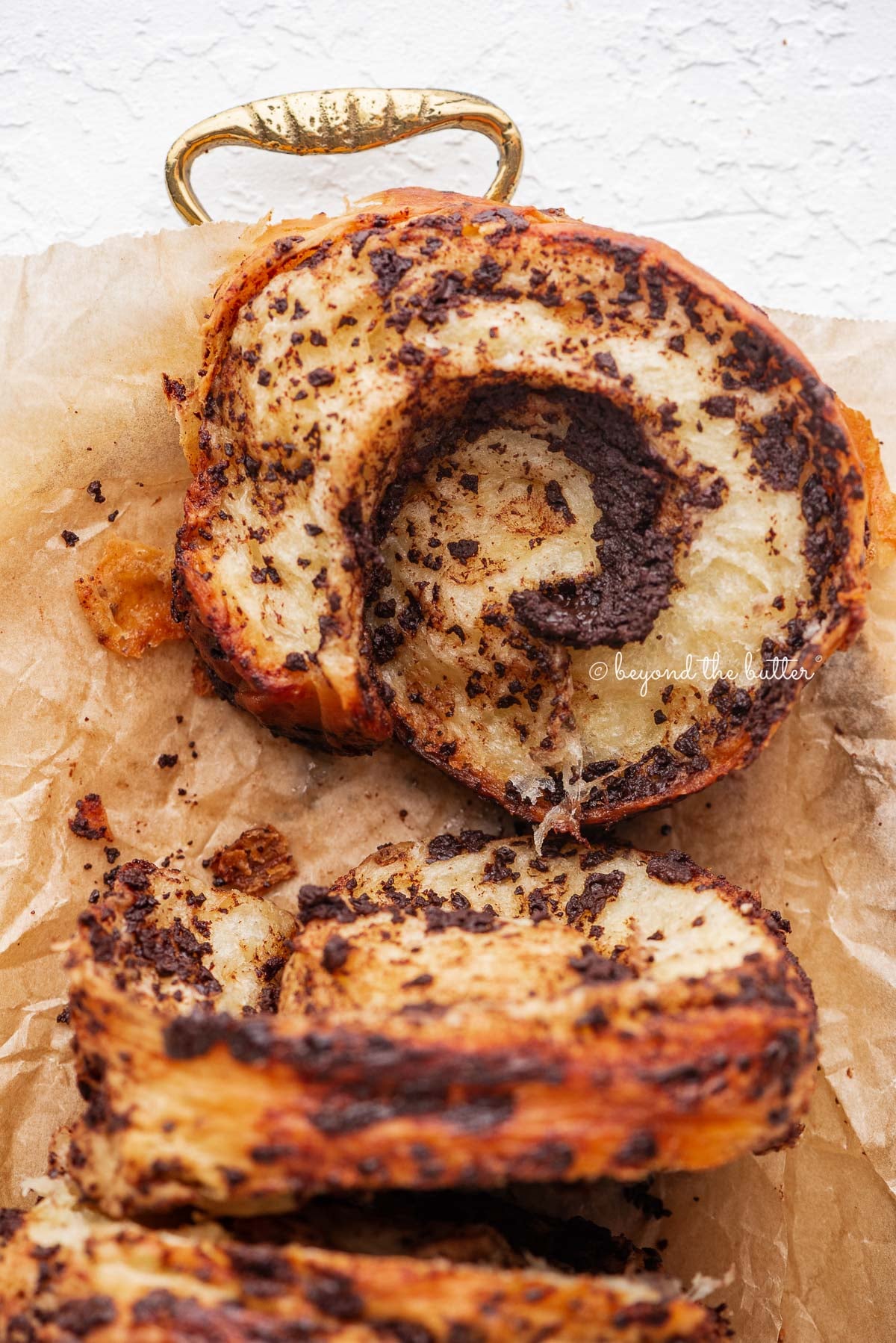 Buttery Chocolate Croissant Bread Loaf