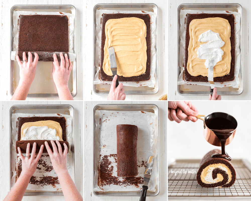 How to Assemble a Chocolate Pumpkin Cake Roll | All Images © Luyiz, LLC