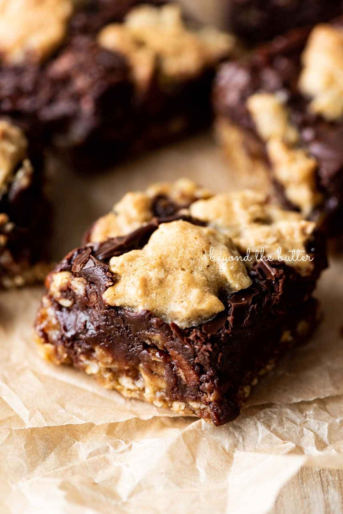 Classic Oatmeal Fudge Nut Bars with Pecans