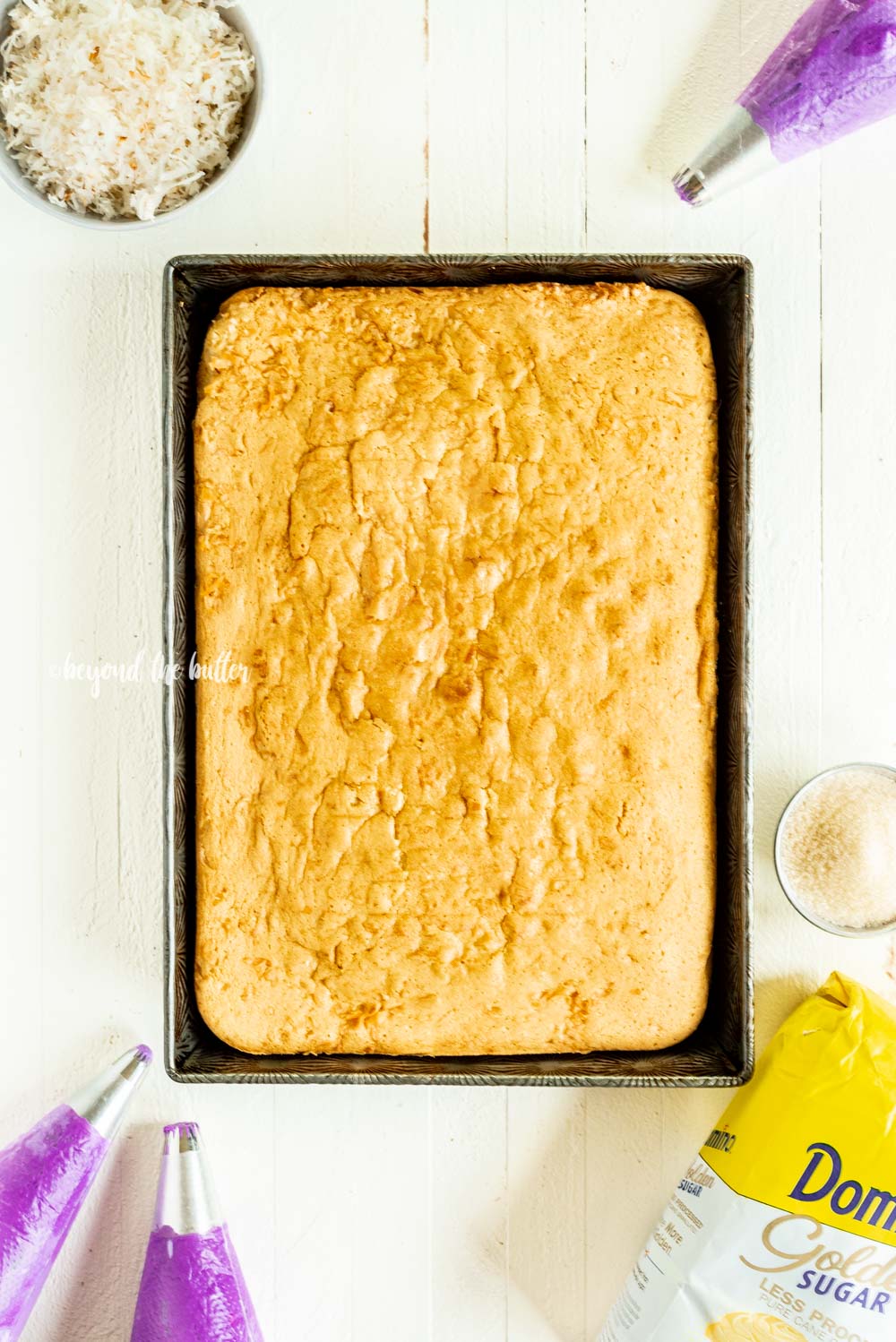Coconut Sheet Cake with Coconut Buttercream Frosting | All Images © Luyiz, LLC