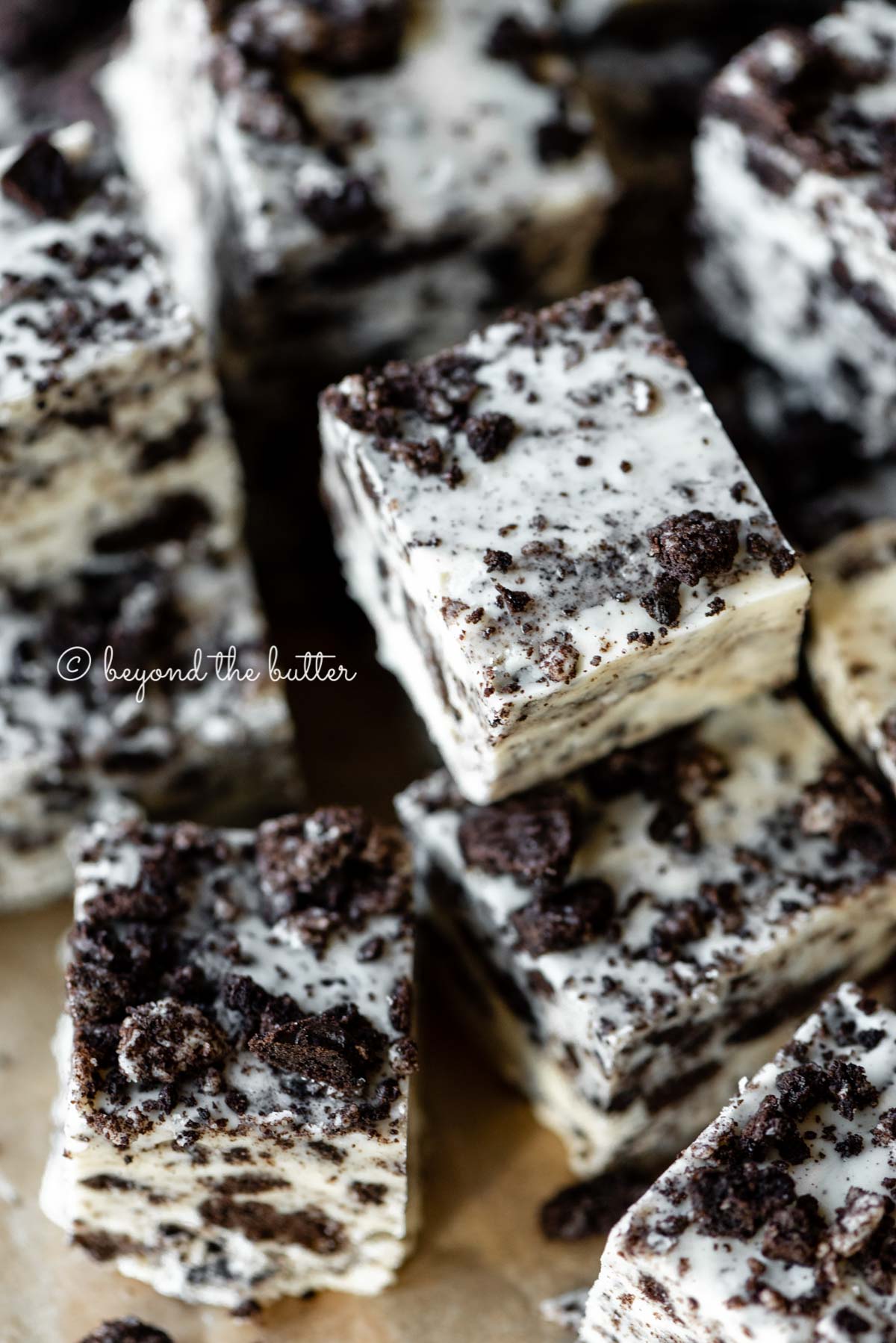 White Chocolate Cookies and Cream Fudge