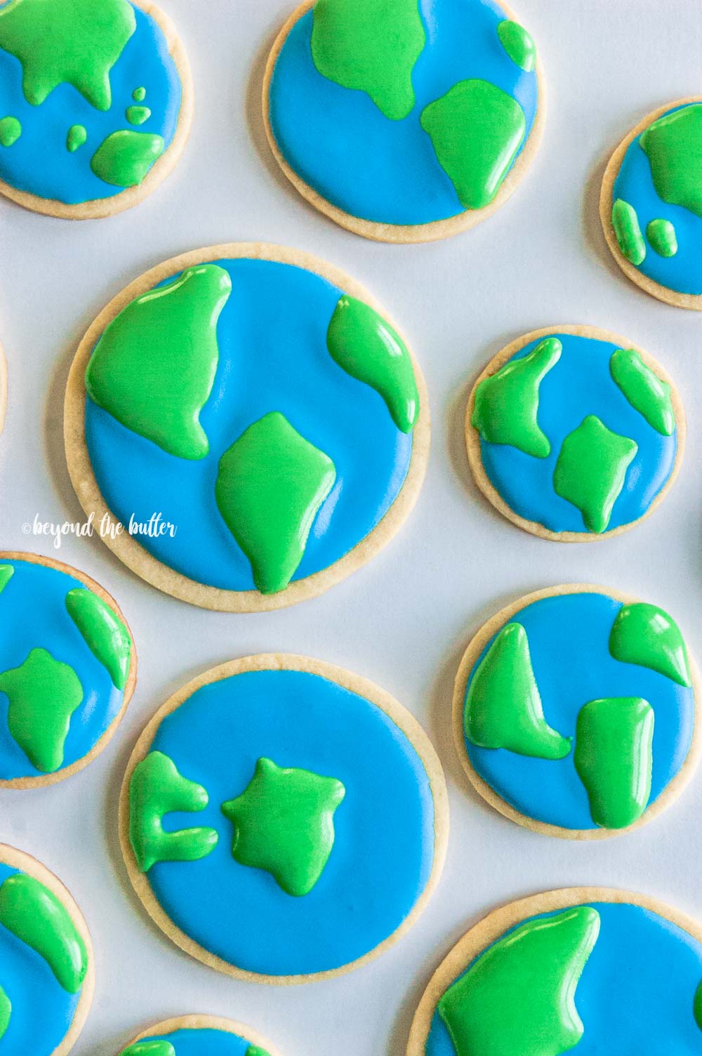 Earth Day Sugar Cookies with Royal Icing