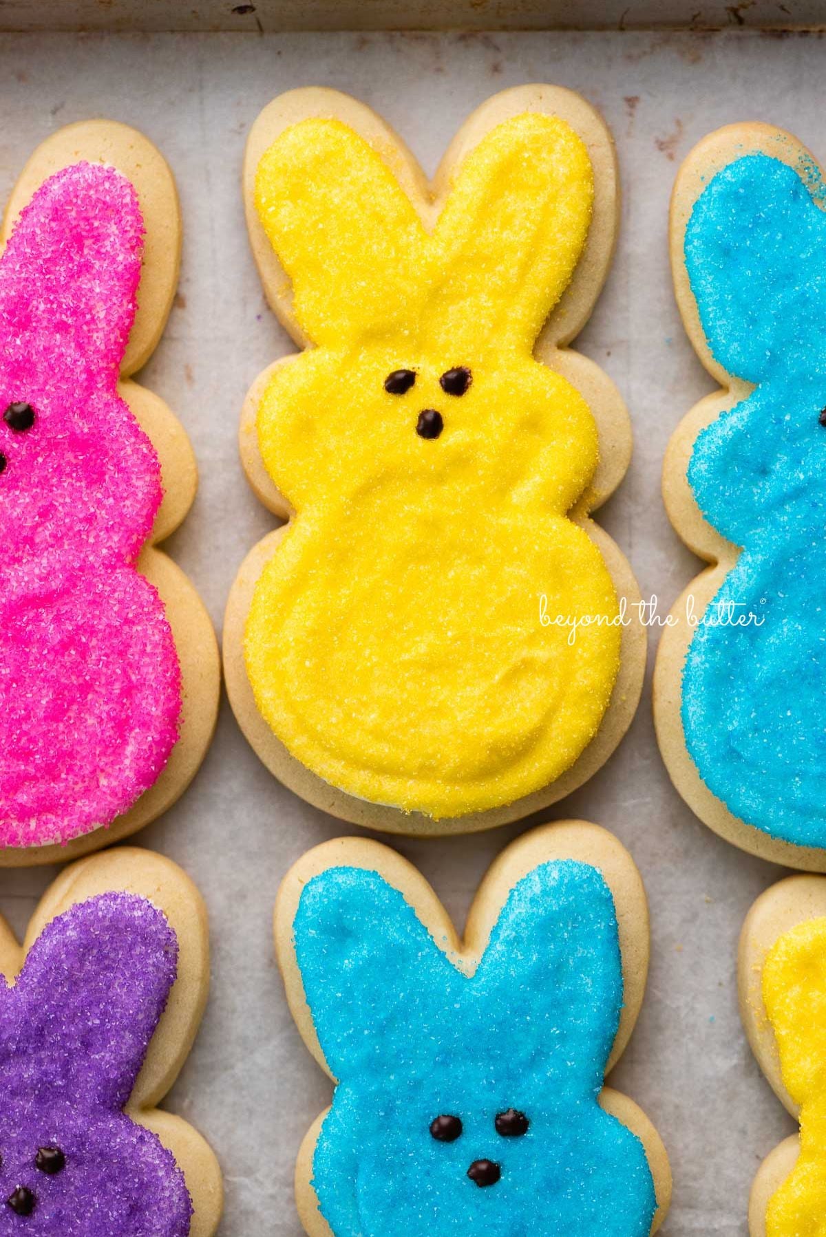Easter Bunny Sugar Cookies with Marshmallow Frosting