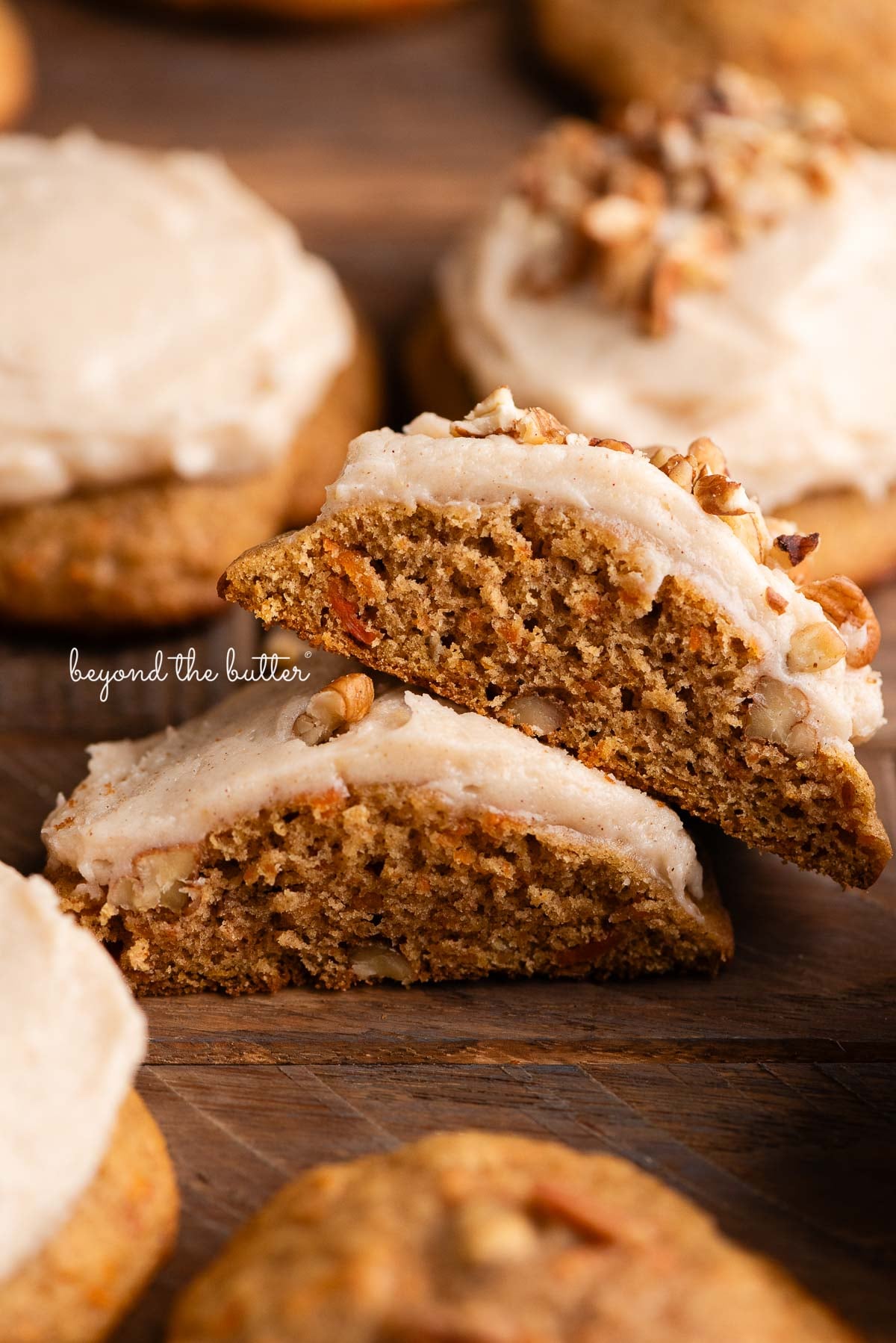 Soft Carrot Cake Cookies with Brown Butter Frosting