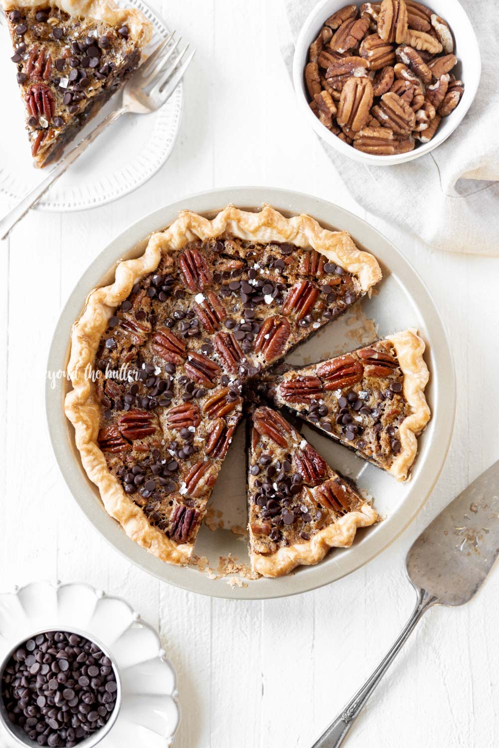 Chocolate Chip Pecan Pie with Sea Salt