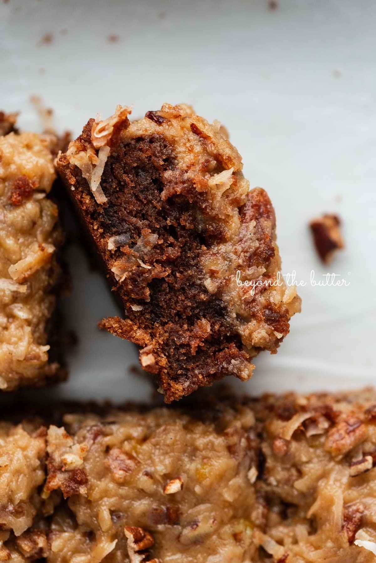 Moist German Chocolate Sheet Cake with Coconut Frosting
