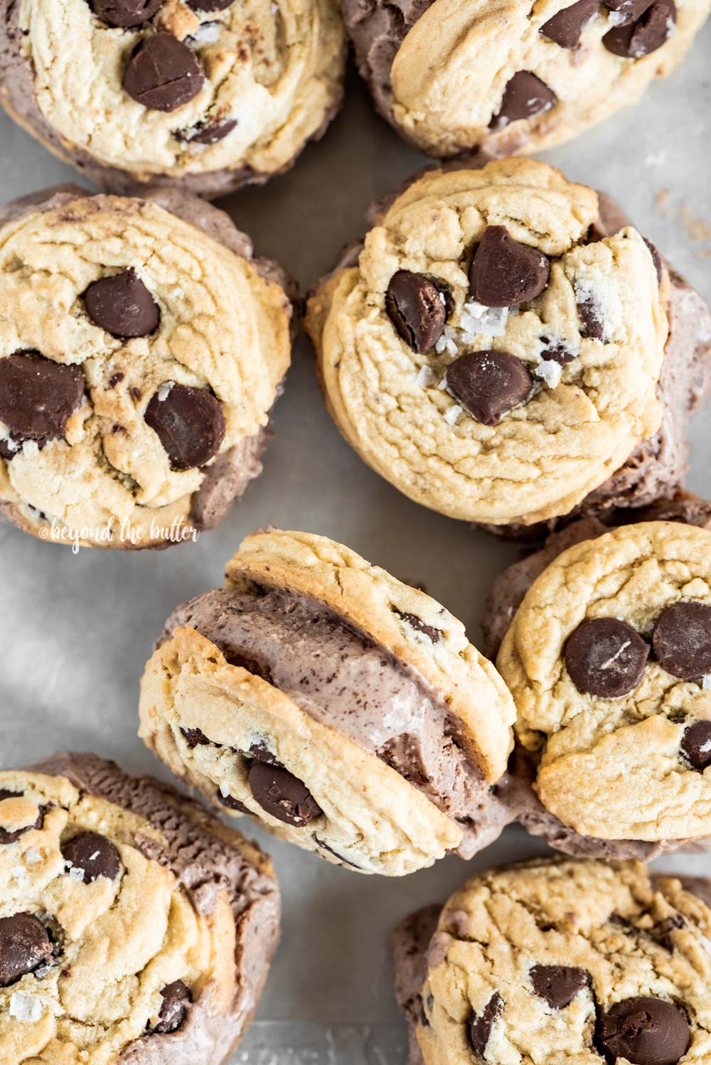 Homemade Ice Cream Cookie Sandwiches with No-Churn Chocolate Ice Cream | All Images © Luyiz, LLC