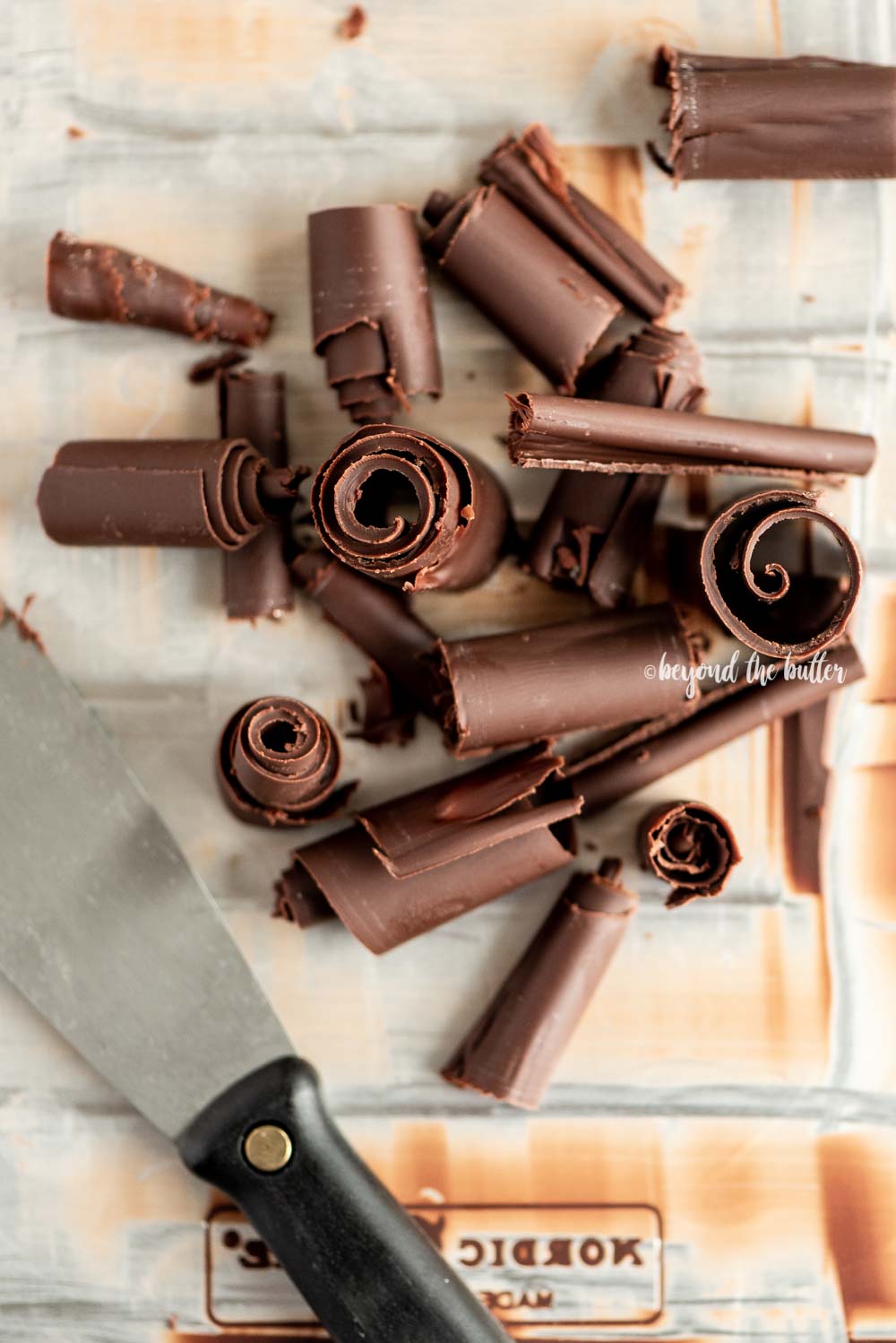 Homemade Chocolate Curls, Step By Step