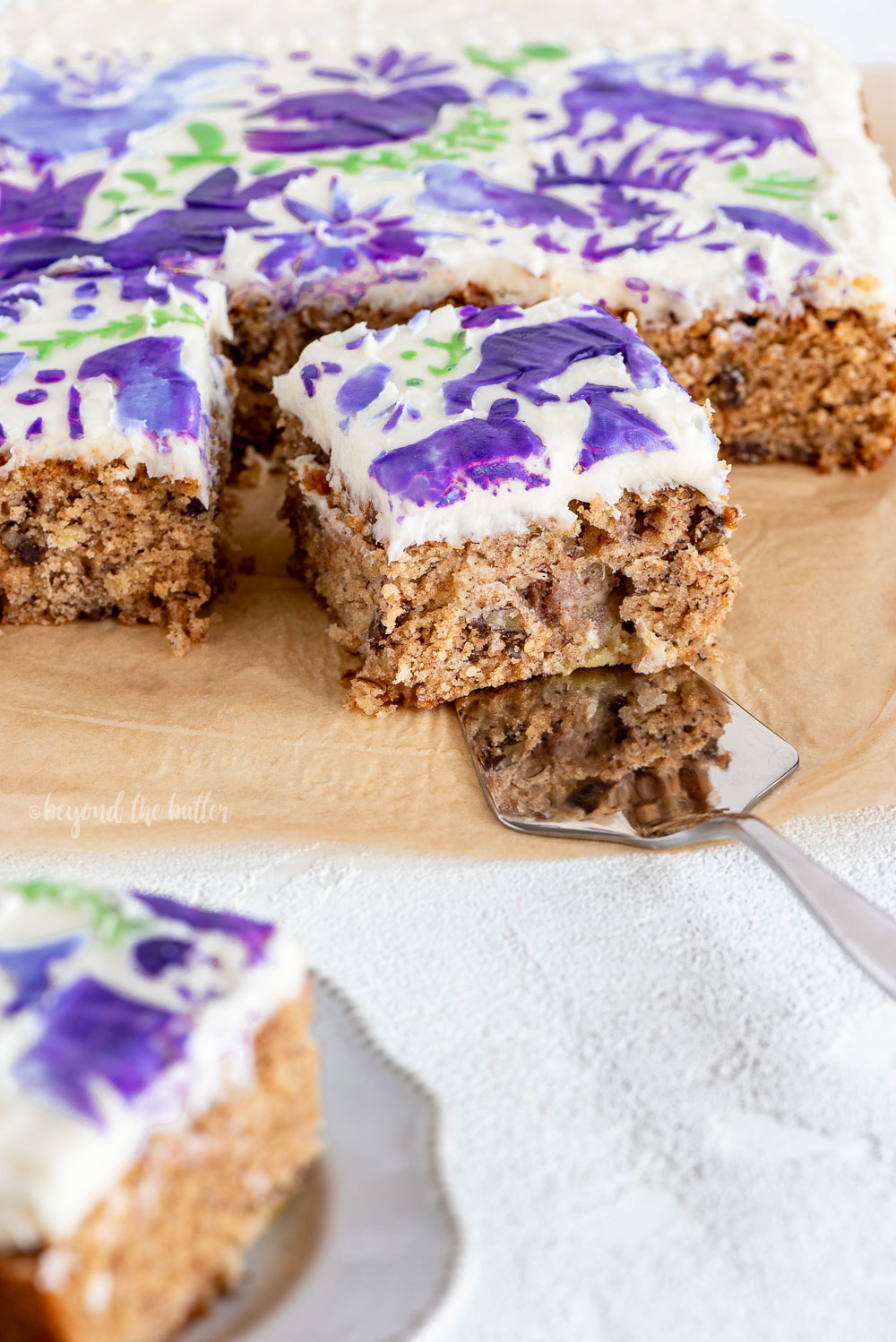 Hummingbird Sheet Cake with Creamy White Chocolate Frosting