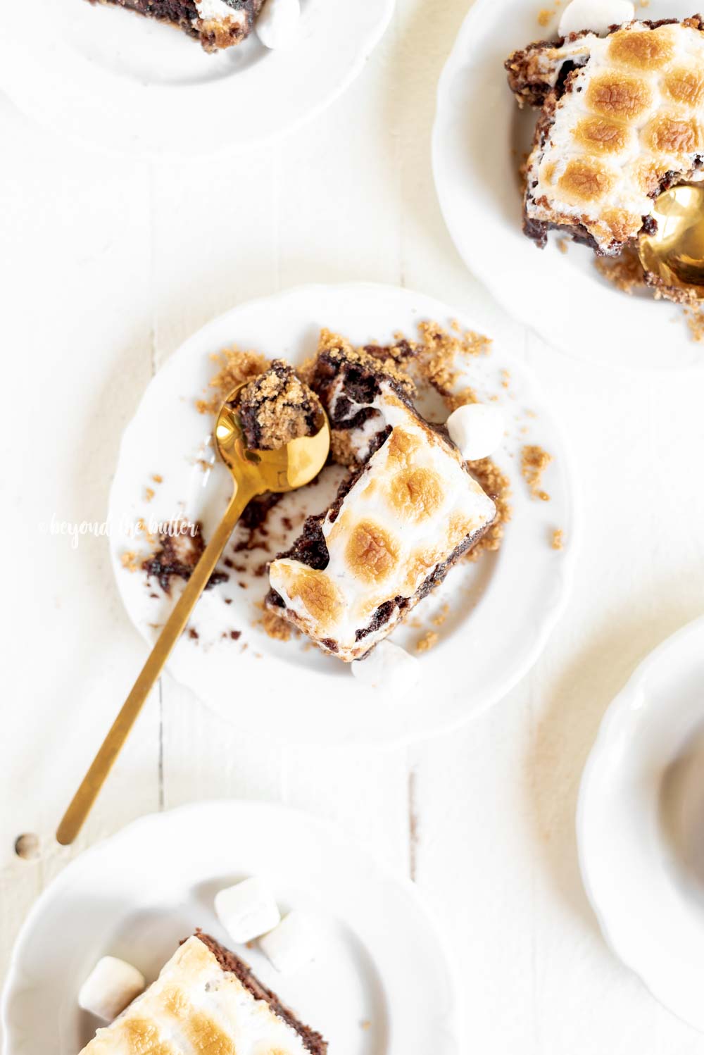 Classic S'mores Brownies with graham cracker crust | All Images © Luyiz, LLC