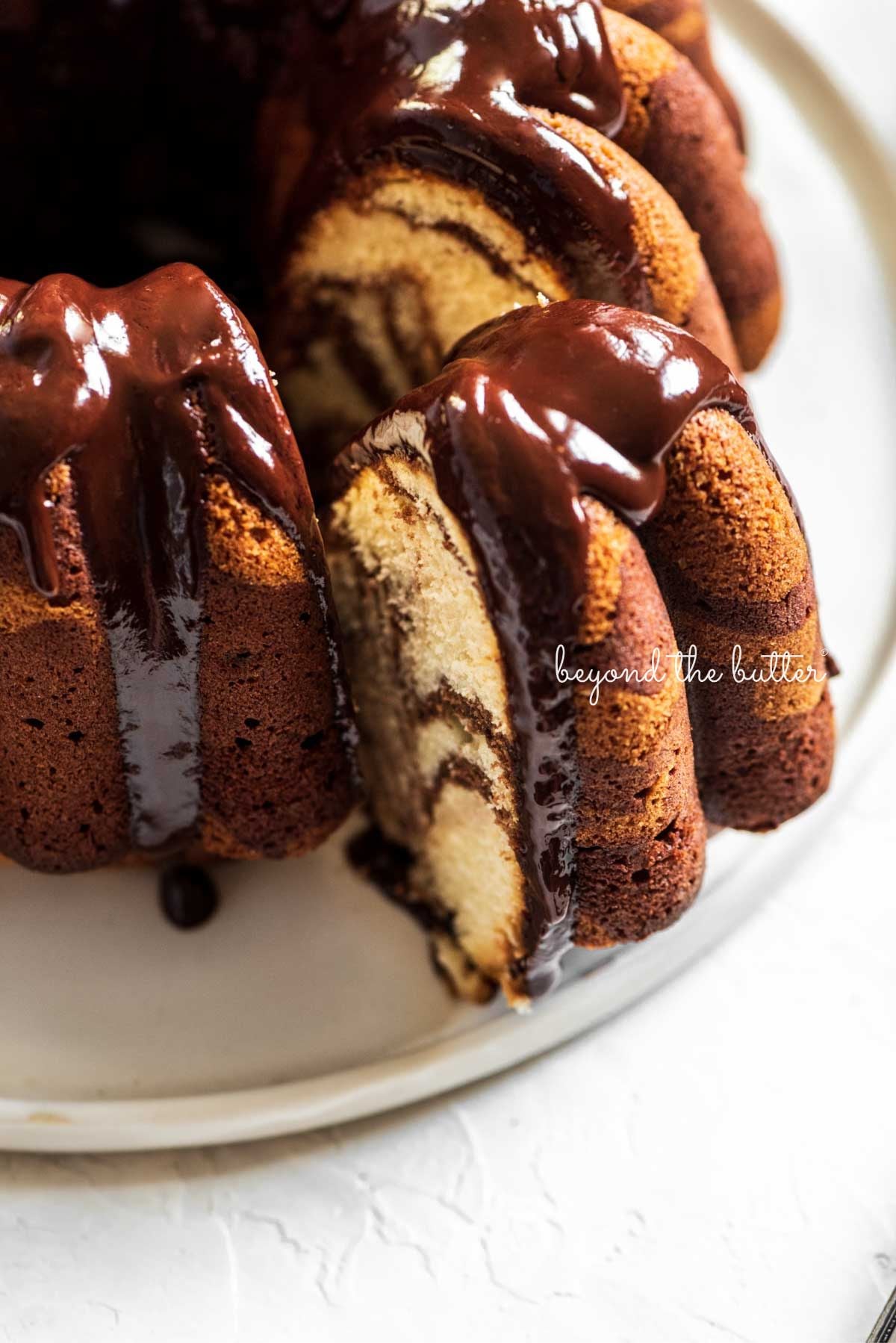 Marble Bundt Cake with Chocolate and Vanilla
