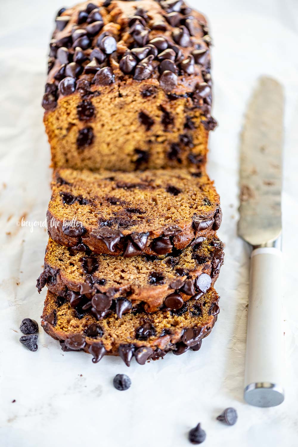 Moist One-Bowl Chocolate Chip Pumpkin Bread