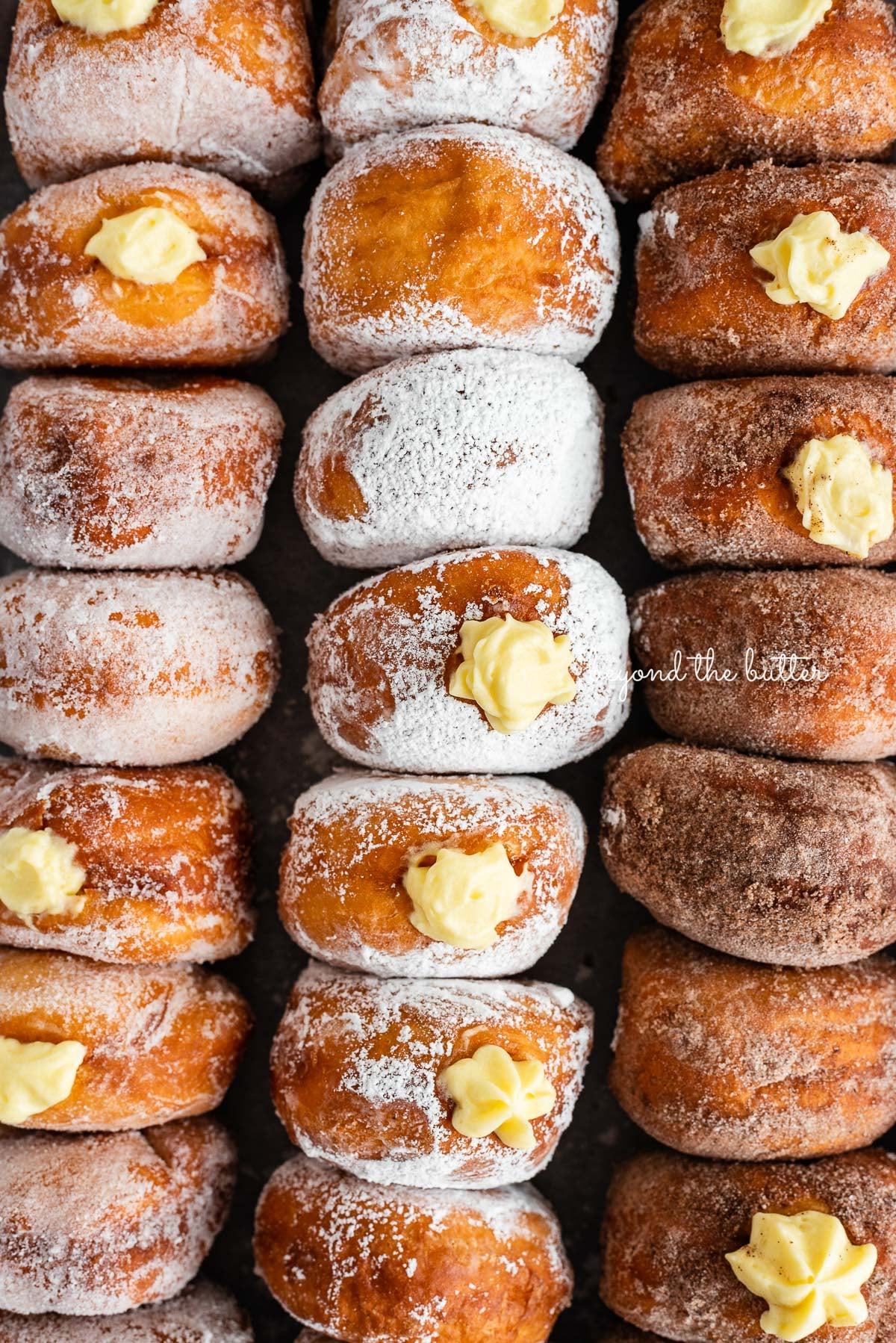 Pennsylvania Dutch Fasnacht Doughnuts with Pastry Cream