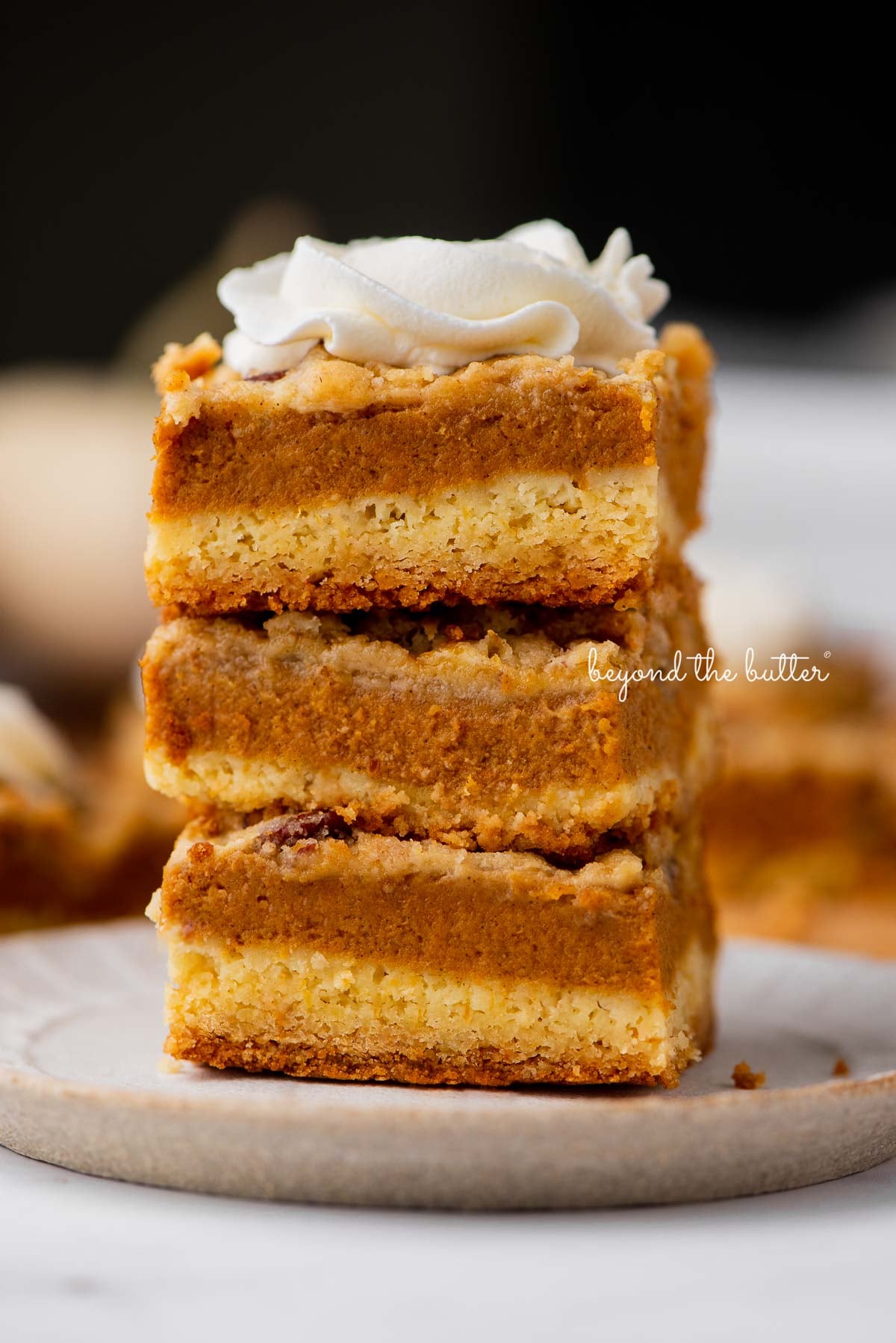 Pumpkin Pie Bars with a Cake Mix Crust
