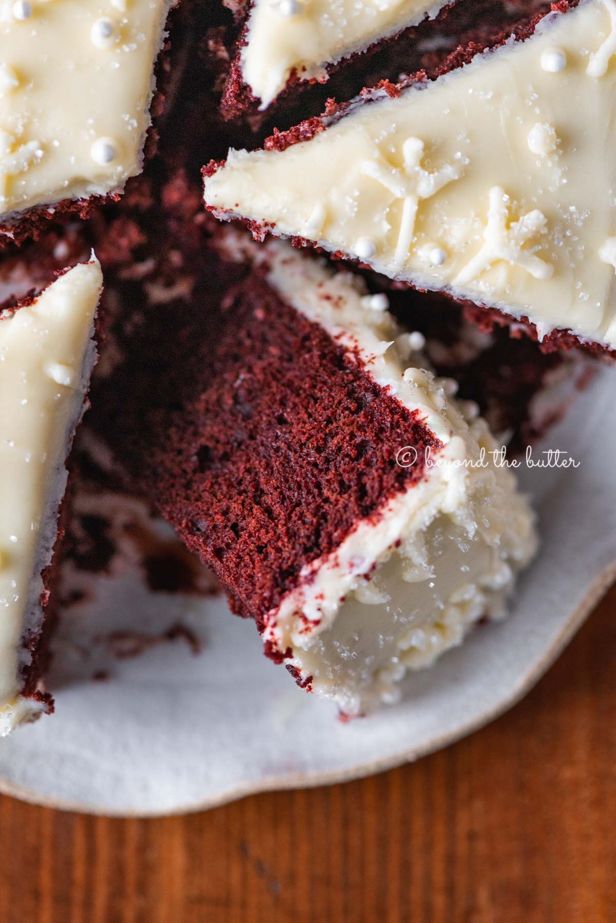 Single Layer Red Velvet Cake with Cream Cheese Frosting