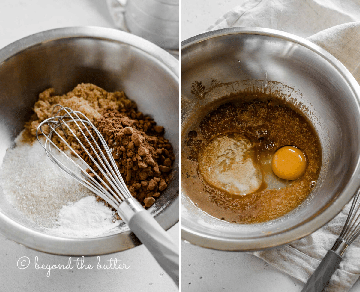 2 process shots of making small batch chocolate cupcakes | All images © Luyiz™