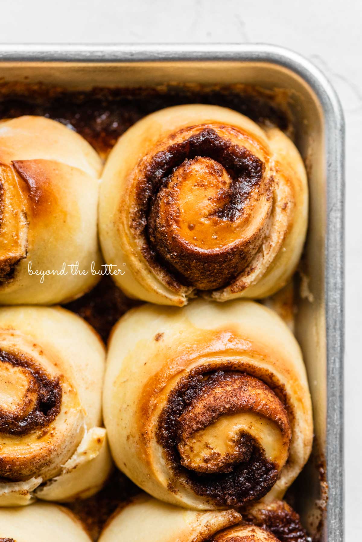 Small batch cinnamon rolls pre-frosted with cream cheese frosting from Luyiz | © Luyiz®