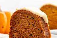 Moist Pumpkin Bundt Cake with Warm Spice Glaze