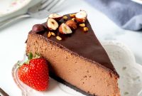 Decadent Nutella Cheesecake with Oreo Cookie Crust