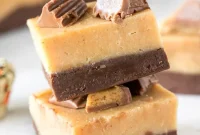 Chocolate Peanut Butter Fudge (Buckeye Fudge) Recipe