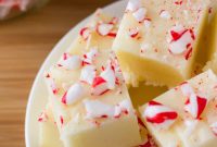 Creamy White Chocolate Peppermint Fudge Recipe