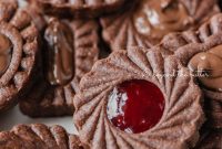 Chocolate Thumbprint Cookies with Raspberry Jam Filling