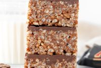 Chewy Mars Bar Squares Recipe with Chocolate Caramel Layer