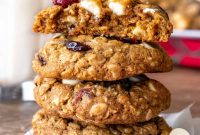 White Chocolate Cranberry Oatmeal Cookie Recipe for Chewy Bliss