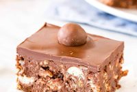 No-Bake Malteser Slice Recipe — Crunchy Chocolate Slice