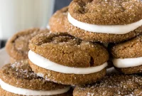 Molasses Cream Pie Cookies Recipe — Soft Spiced Cookie Sandwiches