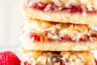 Raspberry Coconut Bars Recipe: Chewy Fruit-Filled Dessert Bars