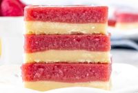 Zesty Lemon Raspberry Dessert Bars — Bright Tart Bar Recipe