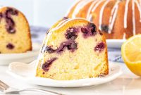 Lemon Blueberry Bundt Cake Recipe with Zesty Glaze