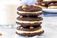 Chocolate Peanut Butter Sandwich Cookies Recipe — Homemade Treats