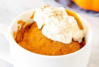 1-Minute Pumpkin Mug Cake Recipe for Moist Spiced Dessert