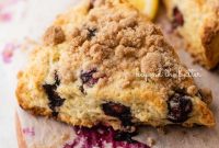 Lemon Blueberry Streusel Scones Recipe for Flaky, Berry-Packed Pastries