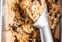 Dulce de Leche Ice Cream with Chocolate-Covered Pretzels