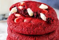 Red Velvet Chocolate Chip Cookie Recipe — Soft, Decadent Treats