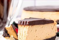 Kahlua Cheesecake with Oreo Cookie Crust