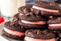 Chocolate Raspberry Sandwich Cookies Recipe | Decadent Filled Cookies