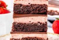 Strawberry Truffle Brownies Recipe — Decadent Chocolate-Strawberry Treat