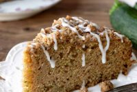 Moist Zucchini Coffee Cake with Cinnamon Streusel